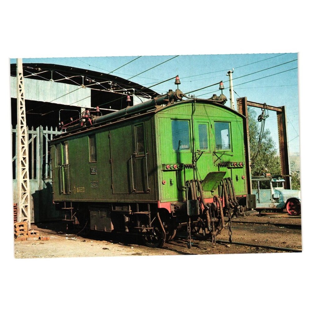 Locomotora Eléctrica Train Car No 3 Brown Boveri Postcard 1911 Santa Fé Almería